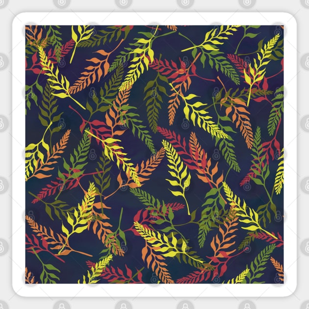 Tropical Bud Pattern 2 Sticker by lottibrown